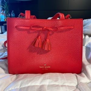 Red Kate spade crossbody